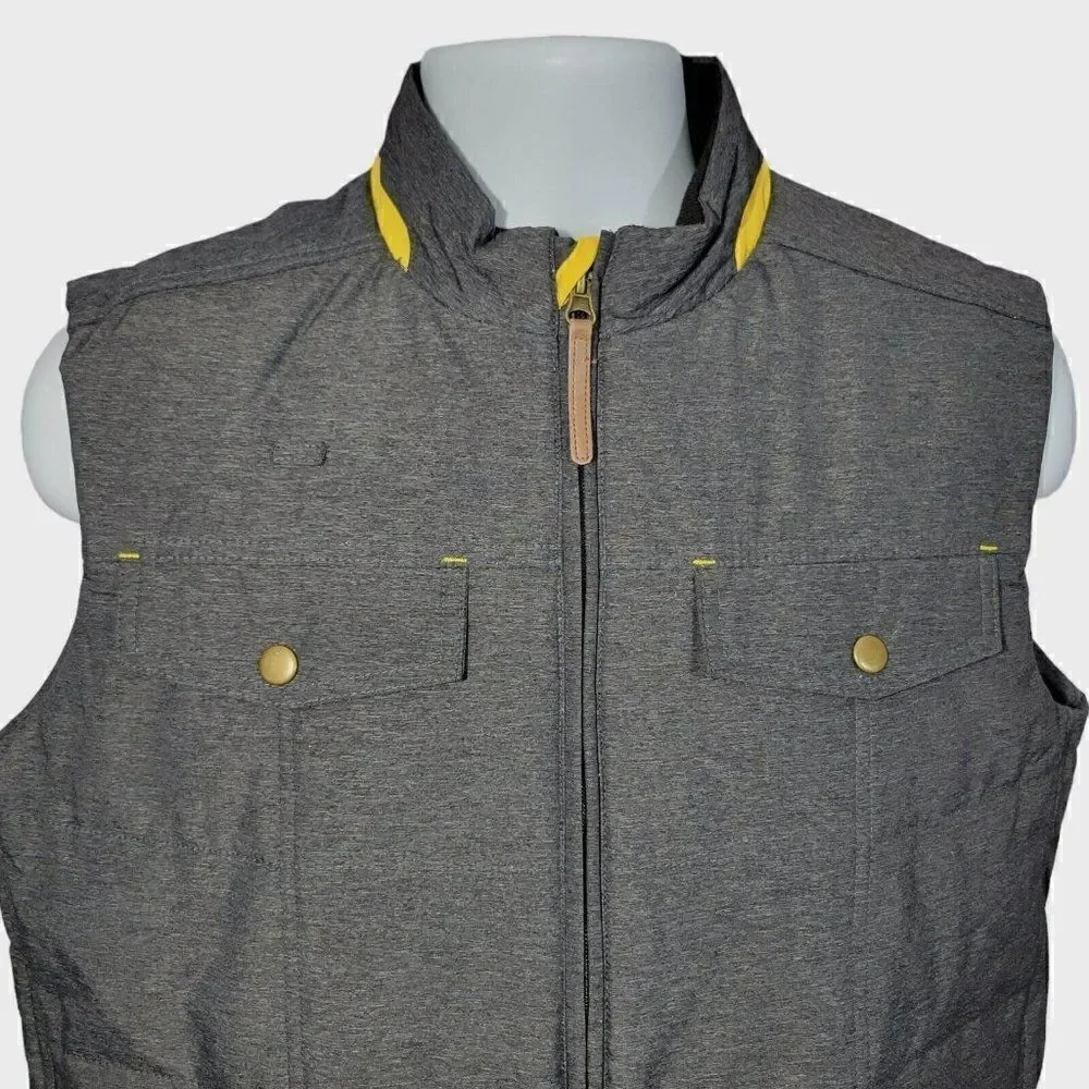 Timeless Elements‎ for McDonalds Puffer Vest Adult Small Employee Gray Full Zip